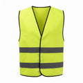 High-visibility reflective safety vest, front view