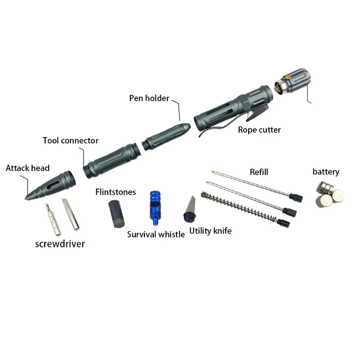 Tactical pen features detail