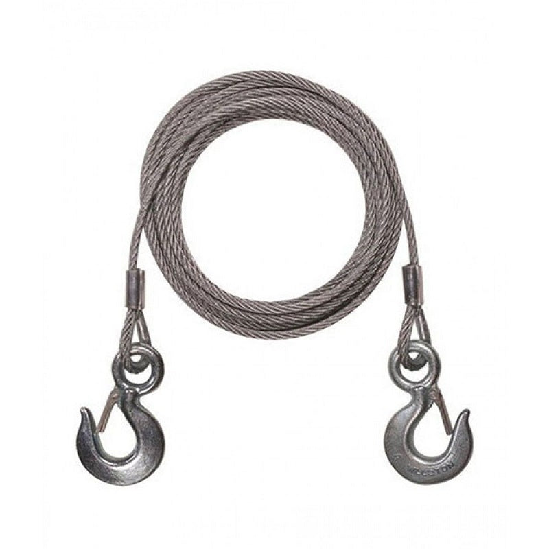 Steel cable tow rope, alternate view