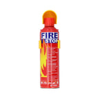 Fire extinguisher spray in use