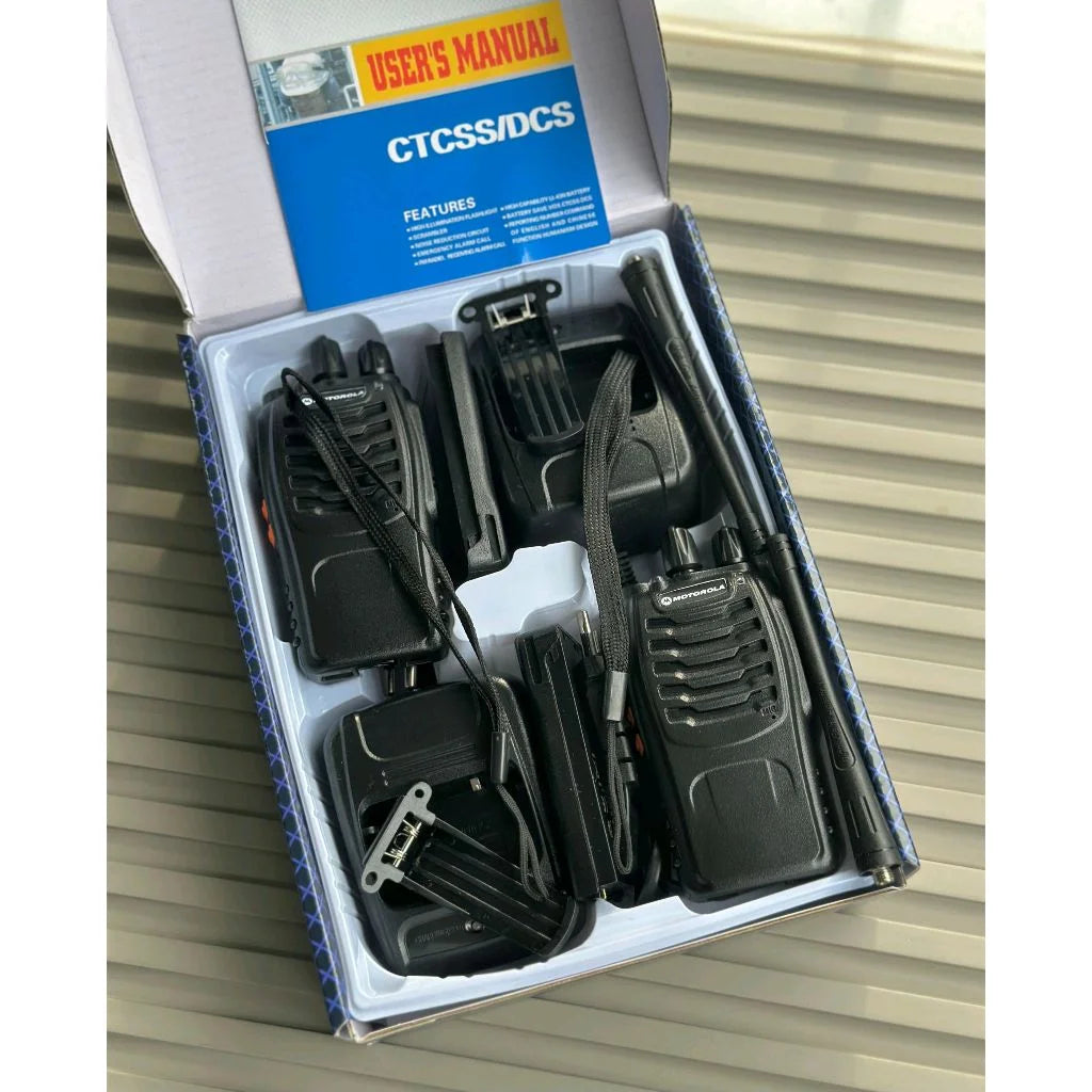 Long-Range VHF/UHF Two-Way Radio Set - accessories