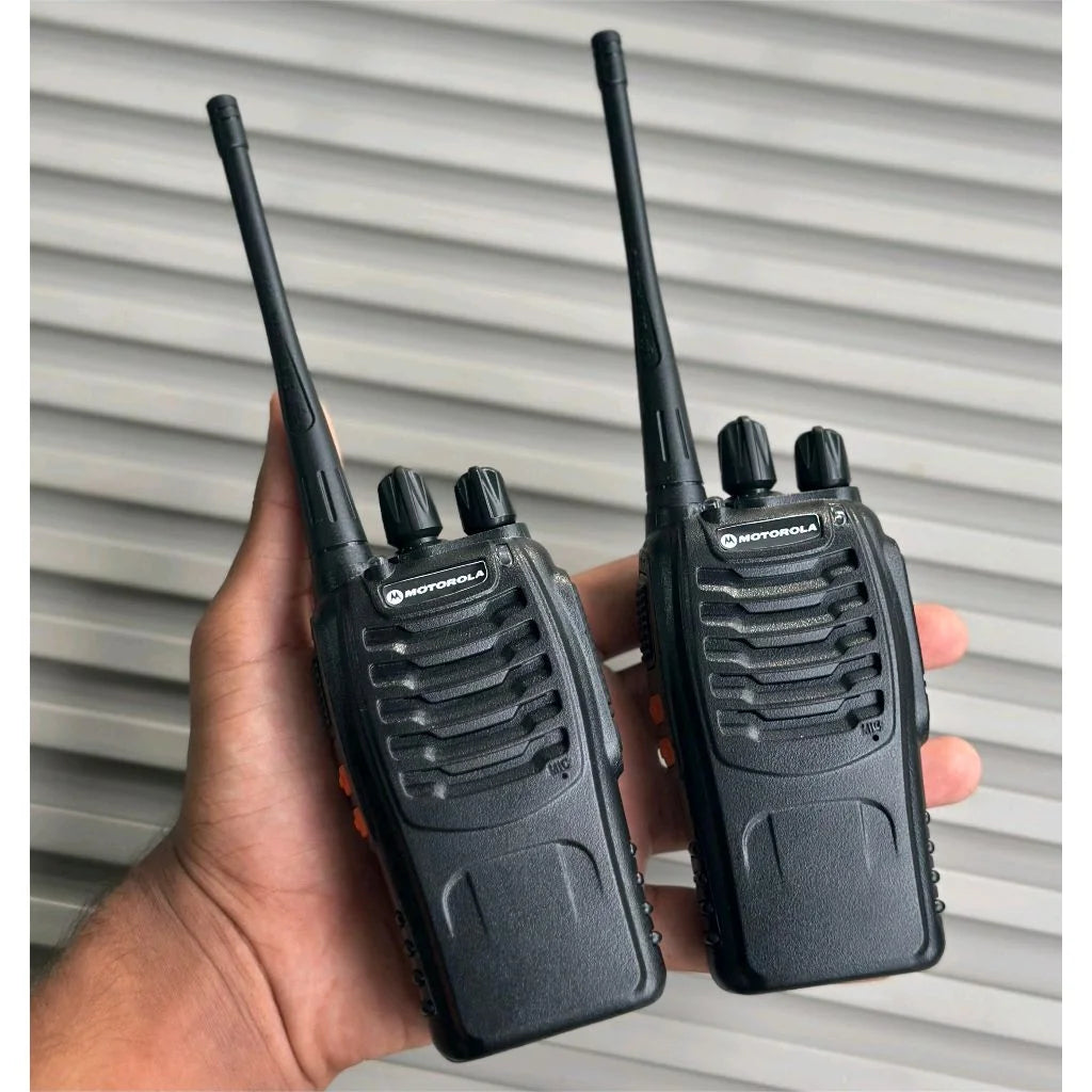 Long-Range VHF/UHF Two-Way Radio Set - charging dock