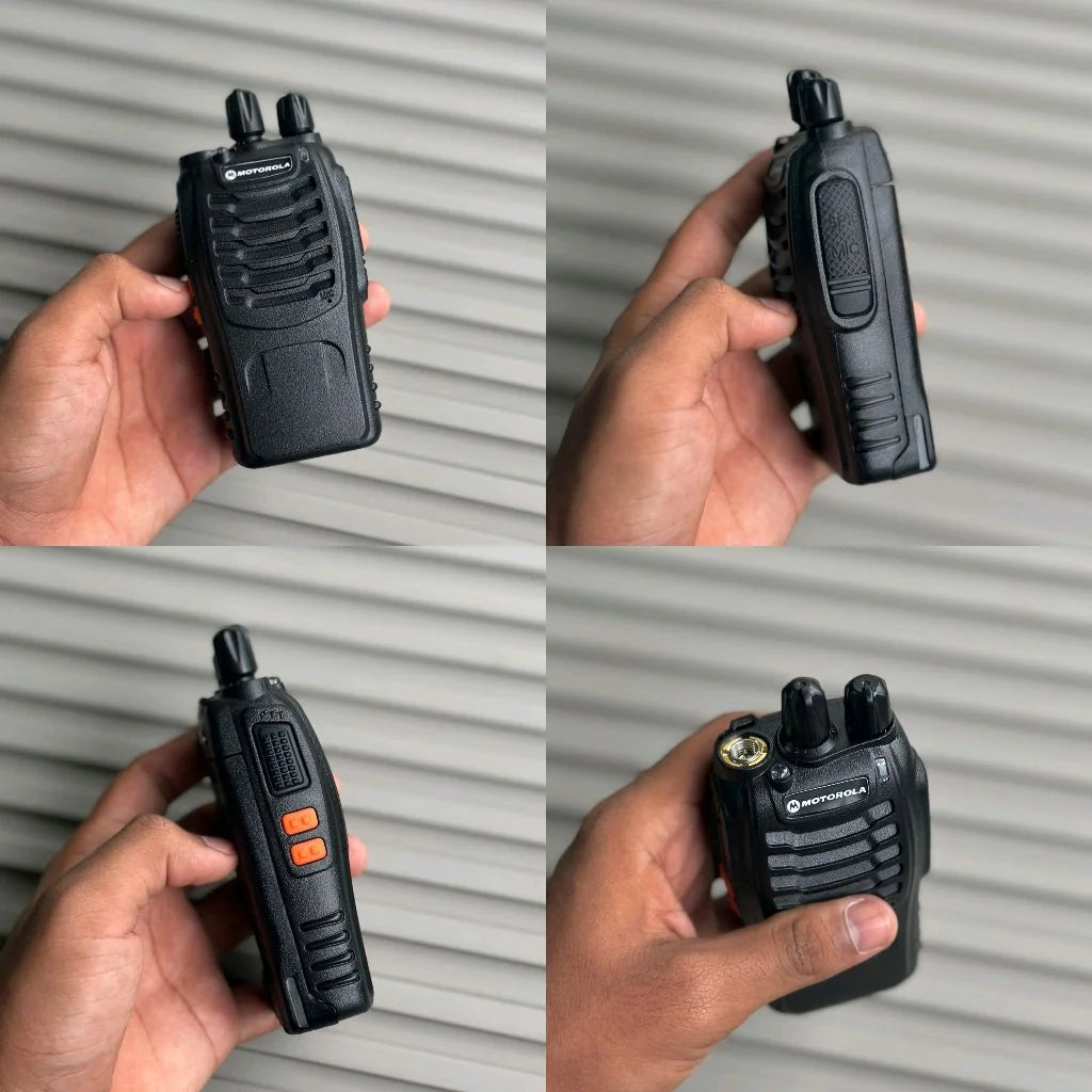 Long-Range VHF/UHF Two-Way Radio Set - side view